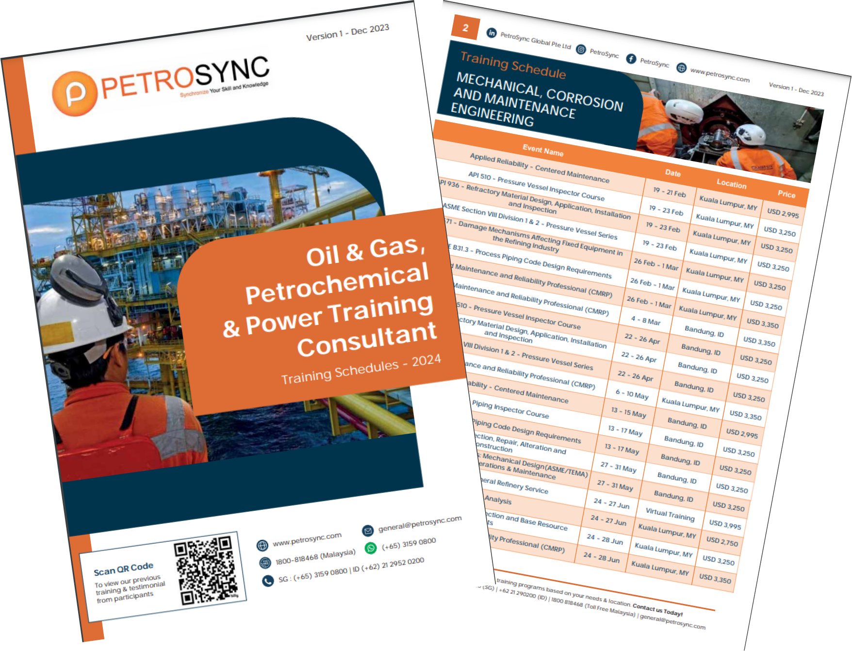 Oil and Gas, Petrochemical and Power training course schedule by PetroSync Global Pte Ltd