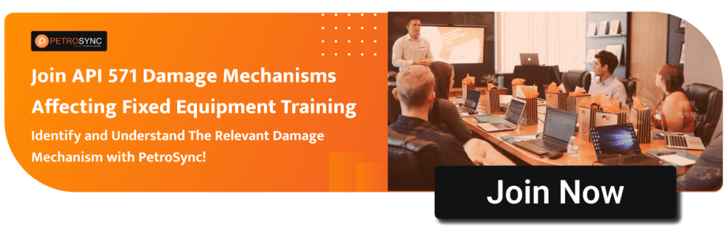 api 571 damage mechanism in fixed equipment training course by PetroSync