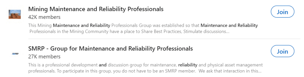 M&R group CMRP forum