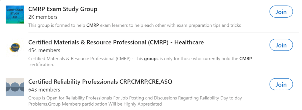 cmrp forum linkedin group