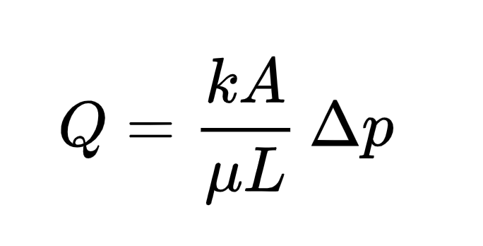 integral form of darcy's law
