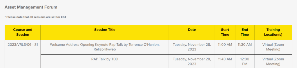 reliability cmrp forum