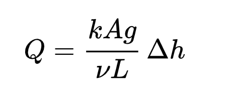 representation deduction in Darcy's law