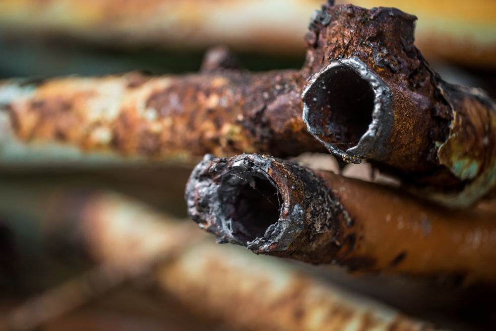 corrosion in a piping system