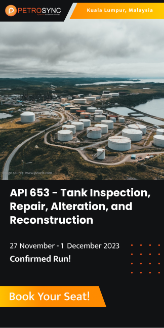 api 653 - tank inspection, repair, alteration, and reconstruction training course