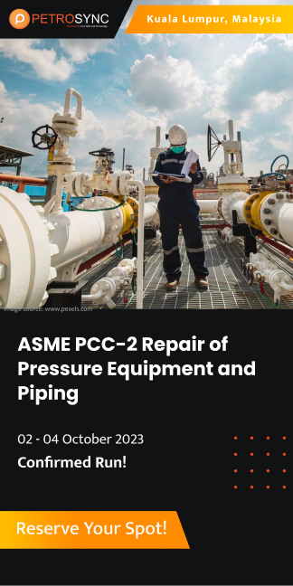 asme pcc-2 repair of pressure equipment piping training course by petrosync
