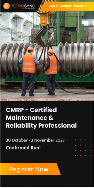 certified maintenance and reliability professional training course by petrosync